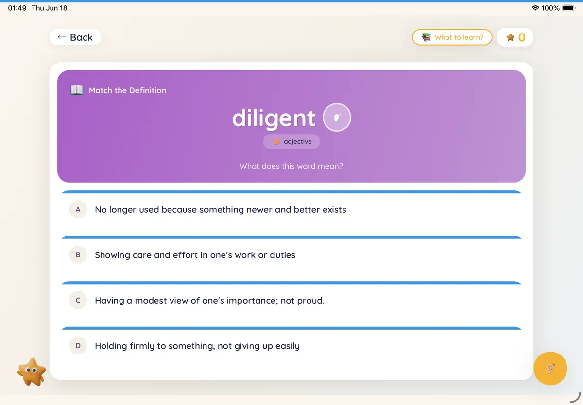Sentence Builder — view 2